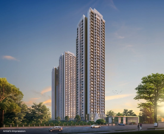 Exterior view of Naya KDMC apartments in Kalyan East